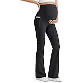 G4Free Women's BareFeel Maternity Flare Leggings