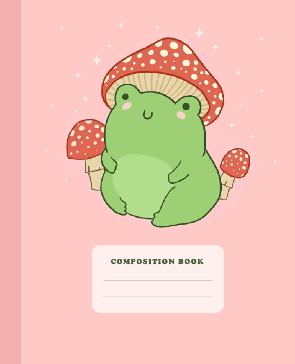 Composition Book: Cute Frog Mushroom 