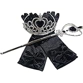 DreamHigh Princess Cosplay Dress up Accessories Girls Costume Crown, Wand, Gloves valued Pack