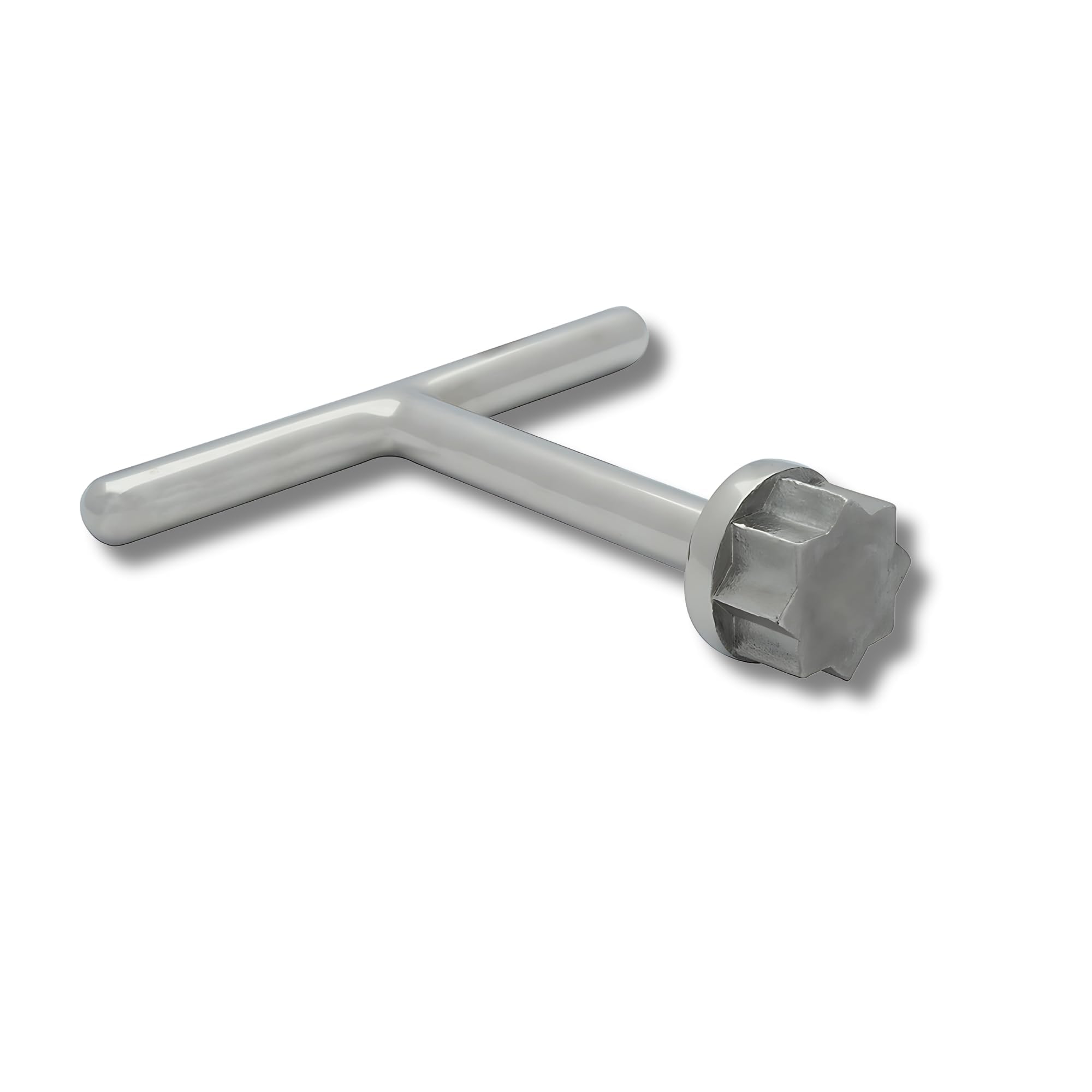 Buchan Marine T Handle Deck Key, Star Pattern 316L Stainless Steel Tool for Deck Plate and Deck fill Access - 11/16" (17.5mm) Star