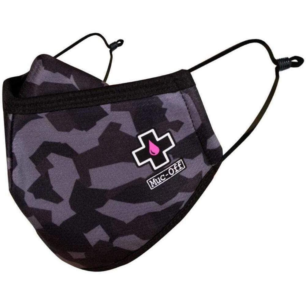 Muc-Off Urban Camo Face Mask, Small - Reusable Face Mask with Filter, Washable Face Covering - Adjustable Cotton Mask for Men and Women