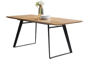ZckyCine Modern mid-Century Dining Table Dining Table for 6 Rectangular Wooden Dining Table Expandable Dining Table Space-Saving Multifunctional Dining Table (Table)