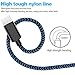 USB Type C TNSO Cable 5Pack (3/3/6/6/10FT) USB C Cable Nylon Braided Type Cable Fast Charging for Samsung Galaxy S10/ S9 / S9+,LG V30 V20 and More (Black&Blue)