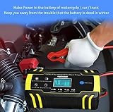 HAUSPROFI 12V/24V 8A Battery Charger 6 Modes LCD Intelligent 3-Stage view 8
