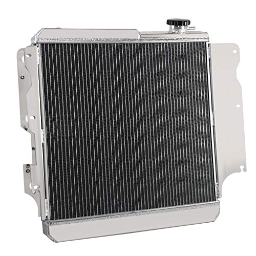 OzCoolingParts 87-06 Jeep Wrangler Radiator, 3 Row Core All Aluminum Radiator for Jeep Wrangler YJ TJ 1987-2006 88 89 90 91 92 93 94 95 96 97 98 99 00 01 02 03 04 05 2.4L 2.5L 4.0L 4.2L, L4 L6