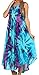 Sakkas 00831 Starlight Caftan Tank Dress/Cover Up - Turquoise/Purple - One Size