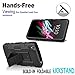 Idol 3 Case,(5.5 Inch), Alcatel Idol 3 Starshop Full Protection Dual Layers Hybird Case with Kickstand and Locking Belt Swivel Clip Black + Premium HD Screen Protector