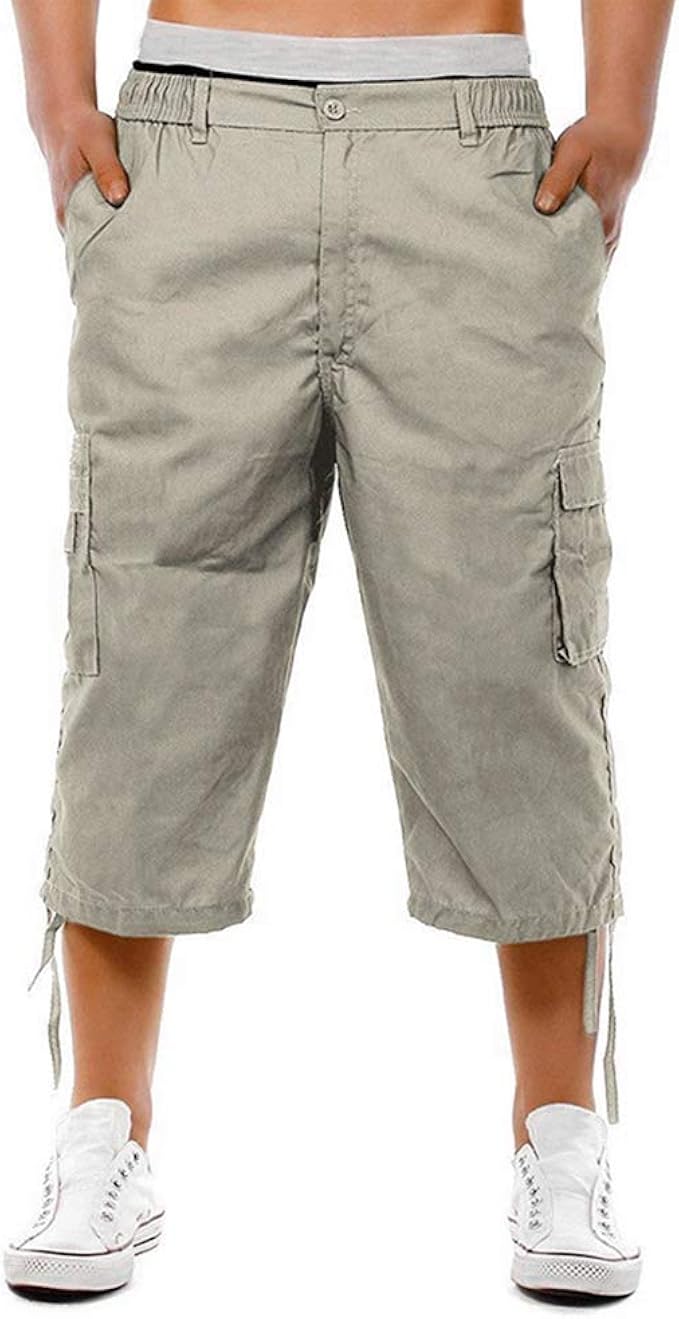 OEAK Homme Shorts Cargo Pantacourt Coton Multi Poches ...