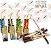 Fun Express Curated Nirvana Wizard and Mage Party Favor Bundle Including Witch's Broom Pens, Wizards Academy Bookmarks, and Lightning Bolt Tattoos | Perfect for Birthday Parties or Award Favors