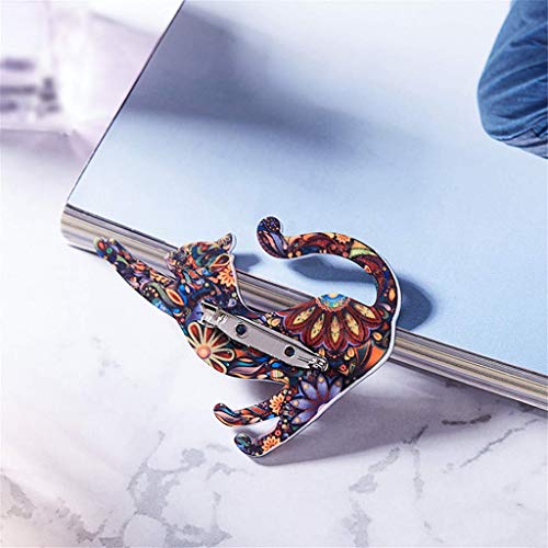 Xeminor Premium Graceful Lovely Unisex Cat Brooch Lapel Pin Enamel Badges Accessory