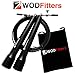 WODFitters R1 Indoor Competition Speed Ropes or R 1.5 Hybrid Indoor/Outdoor Double Under Jump Rope with Ultrafast Dual-Bearing, Pivoting-Eye Patented Technology (Black Bearing Pro, Fully Adjustable)