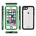 CellEver Waterproof Case for iPhone SE 2020 / iPhone 8 /iPhone 7,4.7-Inch, Clear Waterproof IP68 Certified Shockproof Sandproof Snowproof Full Body Sealed Protective Transparent Cover (Lime Green)