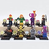 8pcs Super Heroes Minifigures Figures CYBORG NOVA JEAN GREY DEADPOOL HAWKEYE Marvel DC Figures Set Toys Compatible With Lego