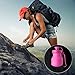 Asrisuk Sports Collapsible Water Bottle 27 oz, Folding BPA Free Silicone Water Bottle 800ml FDA Approved for Traveling, Camping, Hiking, Walking, Running (Pink)