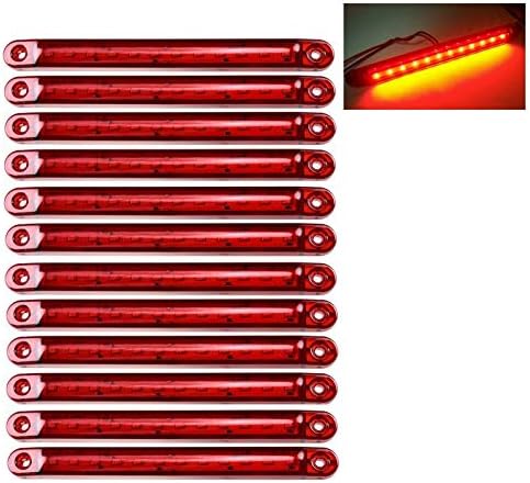flexzon 12x 12-24V LED red side tail marker lights lamps position truck trailer lorry