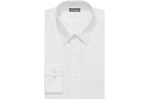 Van Heusen Men's Dress Shirt Fitted Poplin Solid