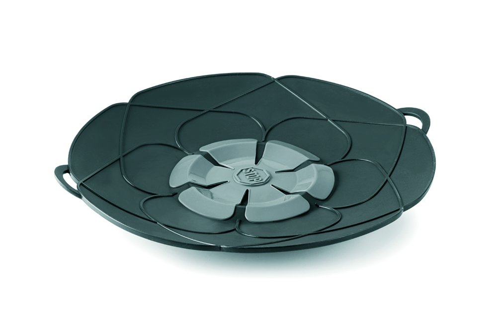 Ibili Splatter Guard 29 cm, Silicone, Black, 32 x 48 x 3 cm