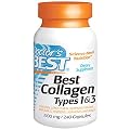 Doctor's Best, Best Collagen, Types 1&3, 500 mg, 240 Capsules
