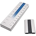 MXBAOHENG Grindometer Single-Channel Grind Fineness Gauge Gage Stainless Steel Hegman Gauge 0-100μm 0-8 Hegman