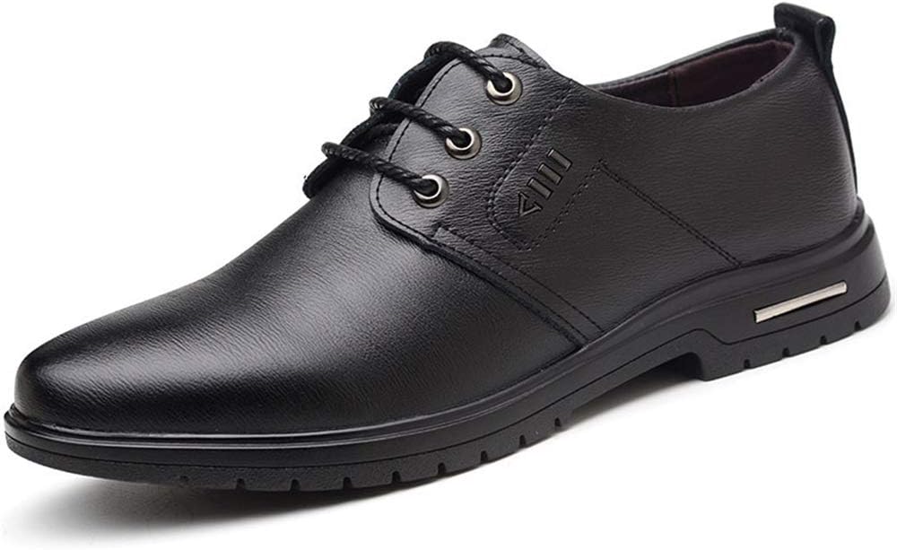 Men's Handmade Leather Oxford Plain Toe Comfort Lace Up Dress Shoes