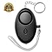 Safesound Personal Emergency Alarm Devices in Black for Kids, Women, Elderly, with Led Light, Keychain, Personal Safety and Self-defence Alarms with Clip, mini led flashlight