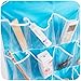 16-Pocket Hanging Closet Organizer Jewelry and Accessories Organizer, Bra Underwear Socks Ties Hanging Organizer,Shower Caddies Random color Vinyl 3 Pack (3 Pack)