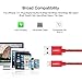 UGREEN Lightning to USB Cable Charging Cord MFI Certified Lightning Cable for iPhone 8, iPhone 7,7 Plus,6S,6 Plus,iPhone 5S,5C,5,iPad Mini,Mini 2 and iPad Air (1.5FT, Red)
