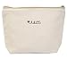 Jules Natural Canvas Cosmetic Makeup Bag With Zipper Closure Your Crazy Is Showing. You Might Want To Tuck That Back In