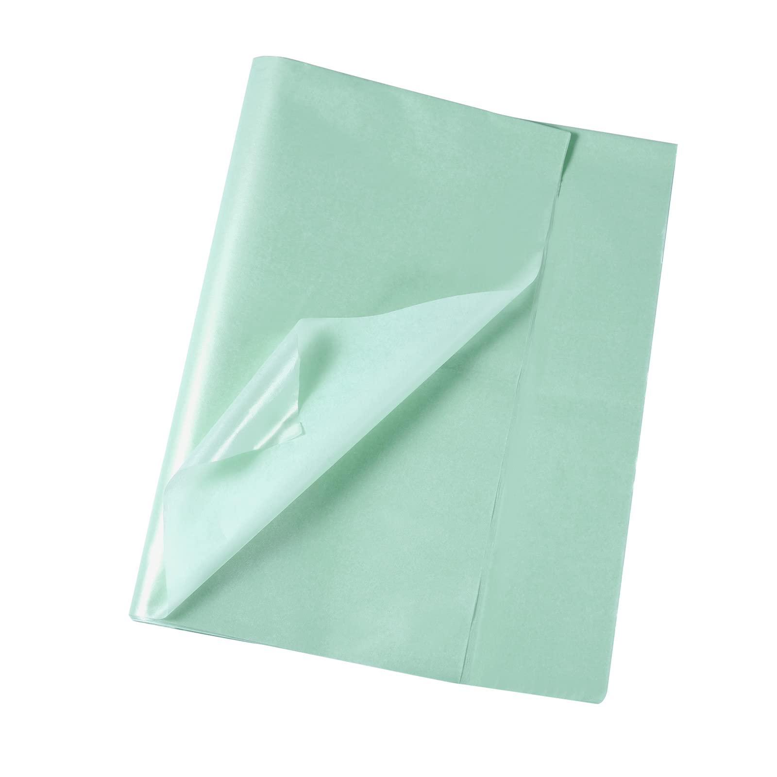 KINBOM 30 Sheets 19.7x13.8 Inch Lake Blue Metallic Tissue Papers, Pearlescent Shimmer Wrapping Paper for Gift Wrapping, Party Decorations