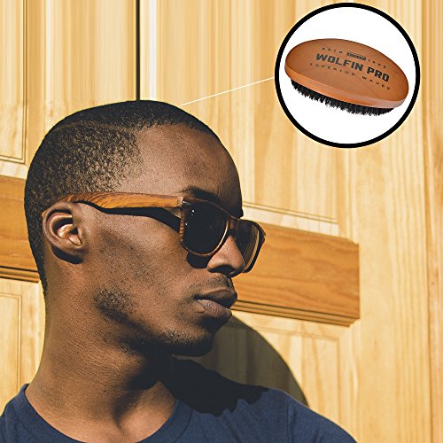 Wolfin Pro Premium Curved 360 Wave Brush 100 Natural Schima
