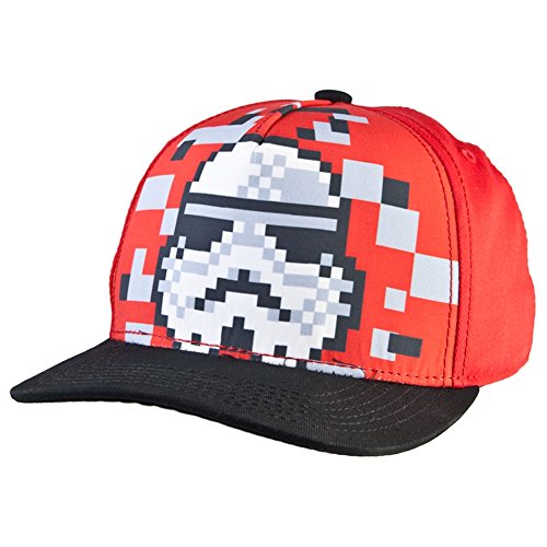 Casquette Star Wars Stormtrooper à Visière Plate Pour Garçon, Rouge Et Noir, Taille Unique