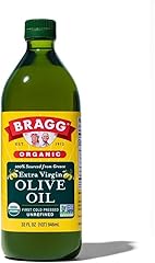 Bragg Organic Extra Virgin Olive Oil - 32 fl oz - Sourced from Organic Greek Koroneiki Olives - Great for Cooking at Home