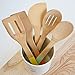 Now Designs Bamboo Utensils, Set of 5, Multi-Color, 1 ea, (5044001)
