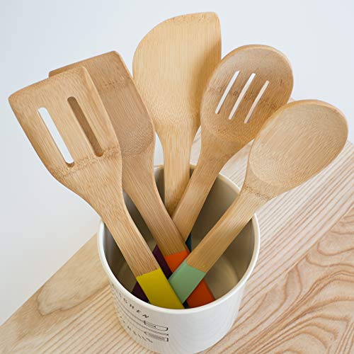 Now-Designs-Bamboo-Utensils-Set-of-5-Multi-Color