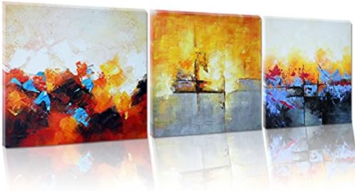 IARTS Abstract Wall Art Canvas Oil Paintings 100% Handmade, Modern Artwork Wall Art for Living Room, Office or Business Places Wall Decorations, 20 X 60 Inches, Ready to Hang