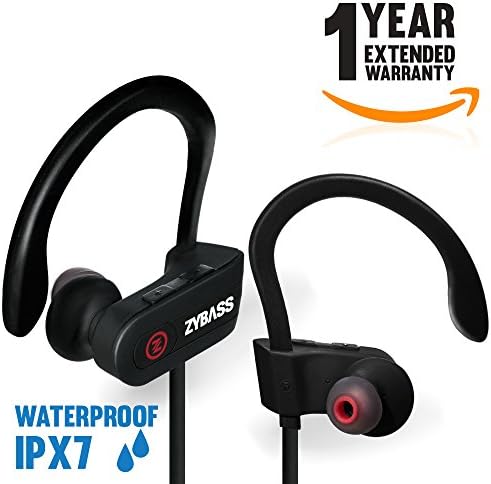 Bluetooth Headphones - Wireless Earbuds V4.1 Chipset w/ Mic Nano IPX7 Waterproof Hi-Fi Stereo Noise Cancelling headphones Great for Gym Running Workout