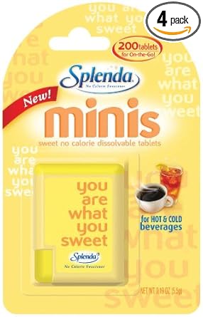 Amazon Com Splenda Minis Sweet No Calorie Dissolvable Tablets 200 Count Dispenser Pack Of 4 Sugar Substitute Products Grocery Gourmet Food