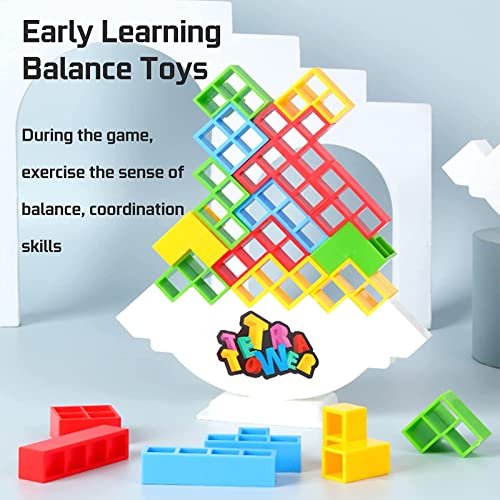 TOKZON Tower Balance Stacking Blocks Game, Children's Balancing Toys ...