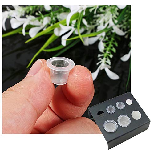 Yuelong 1000PCS Tattoo Ink Caps Cups Medium 13mm Tattoo Pigment Cups