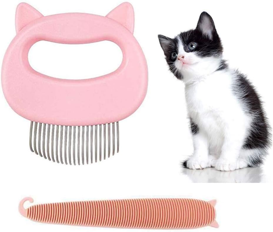 2 Stück Katzenbürste Aus Holz - Flohkamm Für Katzen Und Hunde | Sanfte Fellpflege
