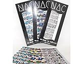 Dia de los Muertos Nail Art Stickers Halloween - 3 Pack (42 Total Nail Art Wraps) - Confetti Sugar Skulls and Swirls - Day of the Dead Also great for Mardi Gras and Any Party - Makes a Great Gift