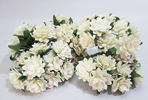White Artificial Mulberry Paper Flower Wedding Scrapbook Decorate DIY