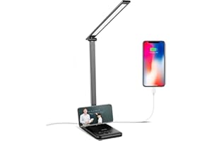 Semlos LED Desk Lamp, Eye-Caring Table Lamp, 25 Lighting Modes Bedside Lamp, 45 Min Auto Timer, Touch Control, Dimmable, Memo