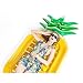 Vech Inflatable Pineapple Float, Fun Beach Pool Floats, Inflatable Pineapple Pool Party Float Raft, Pool Island, Large Outdoor Swimming Pool Inflatable Float Toy Floatie Lounge Toy for Adults and Kids