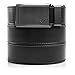 SlideBelts Men's Golf Ratchet Belt - Custom Fit - Black with Winged Gunmetal Buckle (Vegan)