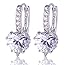 1.00 or 1/5 CTTW Princess-cut Diamond Leverback Earrings in 14K Gold