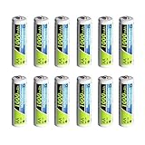 PowerDriver 1000mAh AA Rechargeable NiCD Battery, Pack of 12