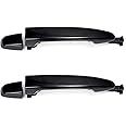 Lcyolada 2Pcs Sliding Door Handles for Toyota Sienna 2004 2005 2006 2007 2008 2009 2010,Rear Left Driver & Right Passenger Side Replace# 6921308020, 6922708040, 82496,Black