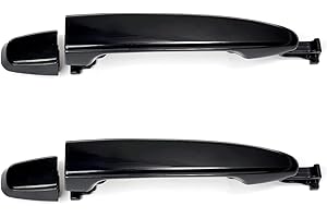 Lcyolada 2Pcs Sliding Door Handles for Toyota Sienna 2004 2005 2006 2007 2008 2009 2010,Rear Left Driver & Right Passenger Side Replace# 6921308020, 6922708040, 82496,Black