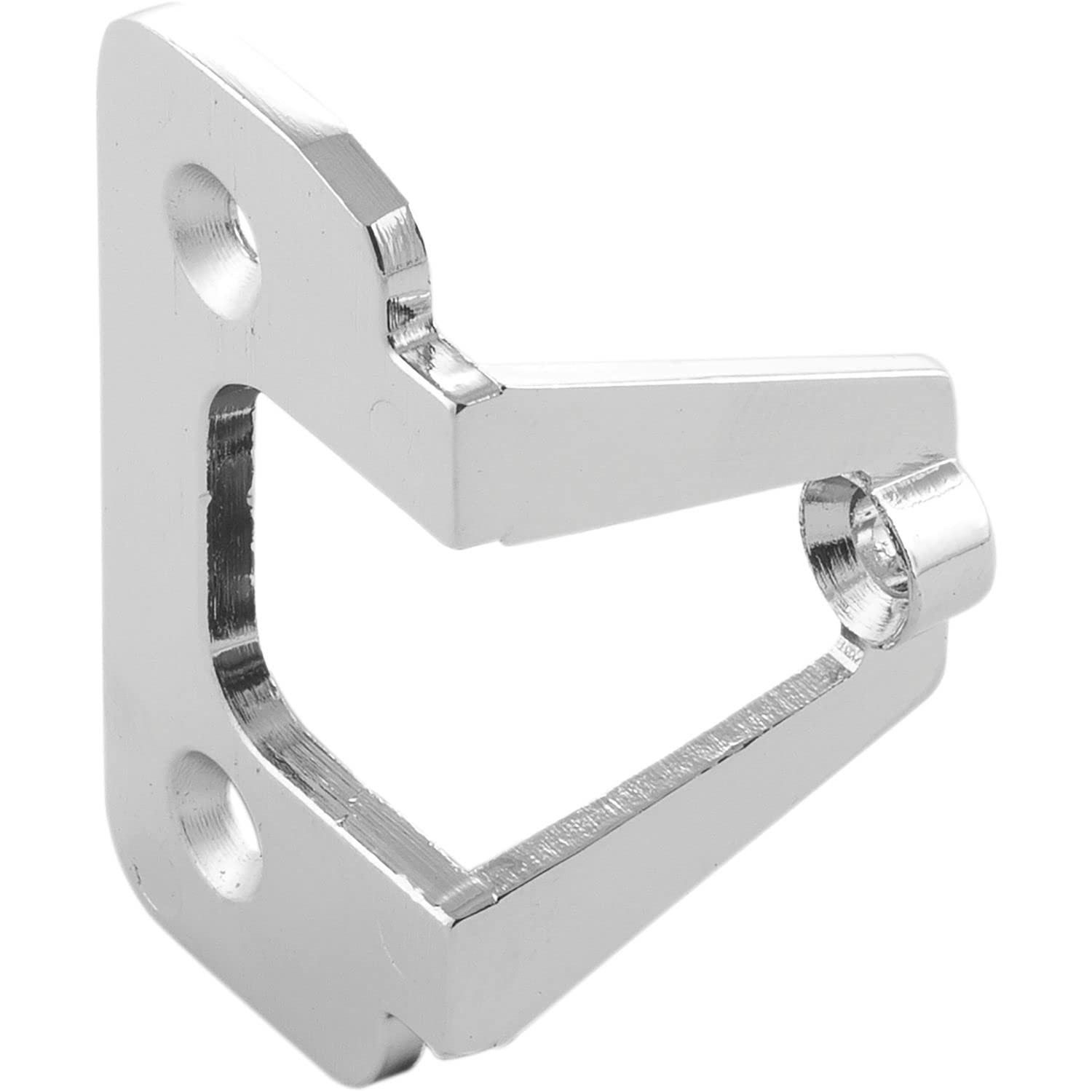 GRIMME 08 000 30 Furniture Adapter, False Sliding Handle Attachment for Door thicknesses up to 19 mm, die-cast zinc, Plated, Matte Chrome Finish, verchromt matt